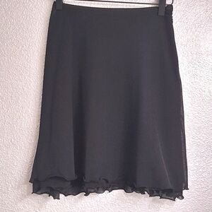 Elegant Ingeborg Black Tiered Skirt